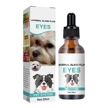 Капли для мытья глаз для собак и домашних животных, удаляющие слезы, средства для удаления пятен от сухости глаз, 20 мл