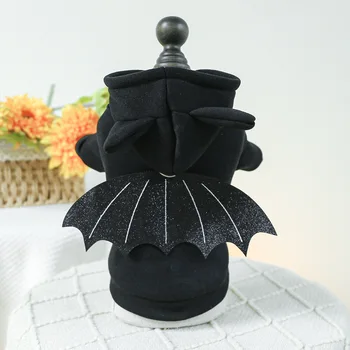 НОВАЯ Фабрика Одежды Для Собак и Кошек Оптом На Хэллоуин Серии Black Bat Sweater Costume для Собак