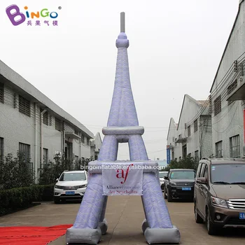 Эйфелева башня ХОРОШЕГО КАЧЕСТВА, надувная, высотой 5 м, модель наружных архитектурных игрушек для украшения фона