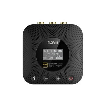 2023 1Mii B06HD + Музыкальный Ресивер Hi-Res LDAC Bluetooth 5.1 с OLED-Дисплеем Беспроводной Аудиоадаптер для AV-Ресивера/Усилителя