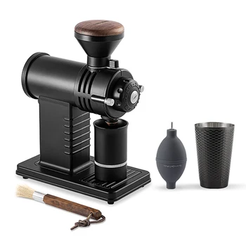 Регулируемая электрическая кофемолка с лезвиями 78 мм с ситом для эспрессо, дозирующей чашкой и набором щеток для кофейных зерен