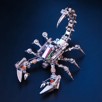373шт Guochuang Machine Armor Модель Скорпиона Подарок на фестиваль Цифровой Скорпион Металлический конструктор Lego Аккуратные игрушки