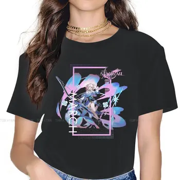 Портрет Мартовского персонажа Незаменимая женская футболка Honkai Star Rail Game Топы с воротником для девочек 5XL Женская футболка Юмор Модный подарок