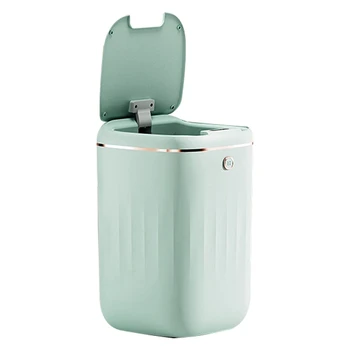 Интеллектуальный мусорный бак Автоматический Водонепроницаемый Электрический Большой емкости для сбора отходов Кухня Ванная Туалет Автоматический датчик