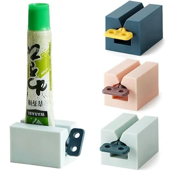 Ручная роликовая соковыжималка для зубной пасты, косметический дозатор, держатель для очищающего средства для лица, аксессуары для ванной комнаты, инструменты для мусора