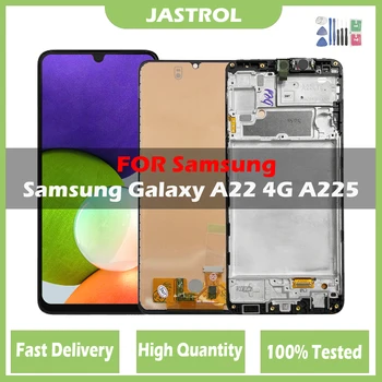 100% НОВЫЙ AMOLED ЖК-дисплей для Samsung Galaxy A22 4G ЖК-дисплей для Samsung A225 A225F SM-A225F/DS ЖК-дисплей Сенсорный Дигитайзер Экран