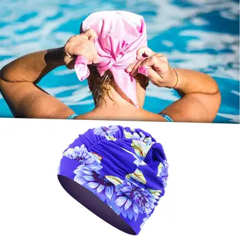 Шапочка для плавания, дышащая модная шапочка для дайвинга из полиэстера, спортивный аксессуар для длинных волос, спортивный серфинг, летний пляж для взрослых