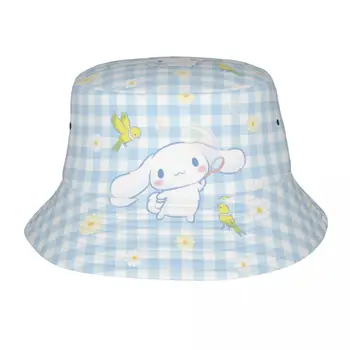 Sanrio Cinnamoroll, шляпа-ведро, Подарок для девочек, Милые шапочки для путешествий с защитой от ультрафиолета