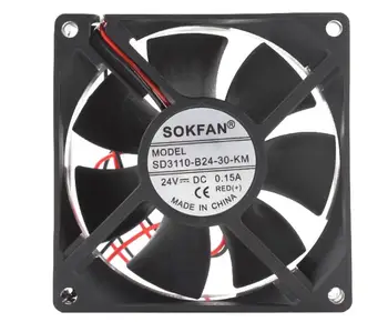 SOKFAN SD3110-B24-30-KM DC 24V 0.15A 80x80x25 мм 2-Проводной Серверный Вентилятор Охлаждения