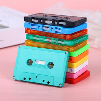 1 шт. цветной пустой чехол для аудиокассеты, Магнитная кассета для аудиозаписи, оболочка для кассеты, пустая кассета с катушки на катушку (без ленты)