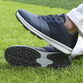 Обувь для гольфа Мужские шипы Кроссовки для гольфа для мужчин Кроссовки для игроков в гольф уличная противоскользящая обувь для ходьбы