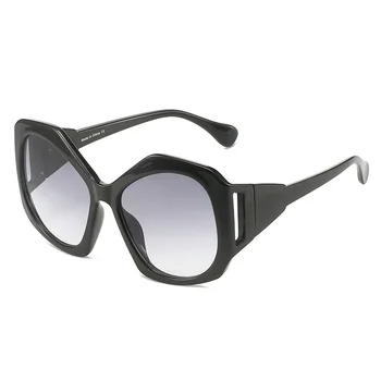 Новый модный бренд, Винтажные Солнцезащитные очки с нерегулярным размером 