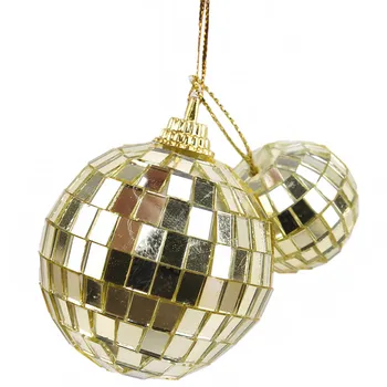 Вращающийся зеркальный шар из светоотражающего стекла 3 см для дискотеки Dj Зеркальное отражение Стеклянный шар-светильник для Рождественской вечеринки Новинка 2024 года