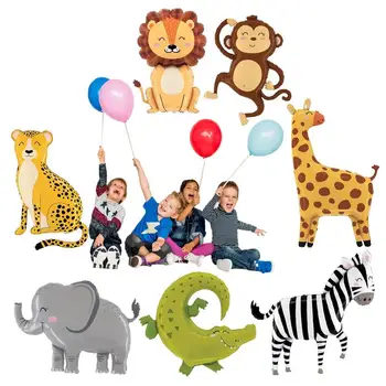Детский воздушный шар со слоном, Лесной зоопарк, Воздушный шар, Джунгли, игрушки для детского сада, игрушки для дня рождения в джунглях, Животное для душа ребенка