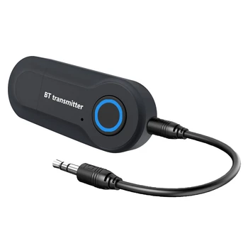 Адаптер Bluetooth 5.0 Беспроводной аудио Bluetooth Передатчик Приемник для ПК/телевизора/автомобиля 3,5 мм AUX Music RX Sender Adaptador