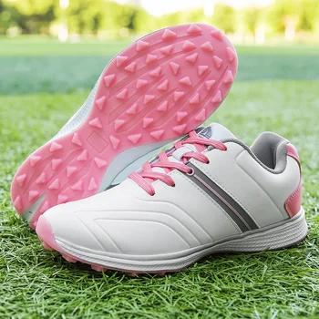 Обувь для гольфа, женские роскошные водонепроницаемые кроссовки для гольфа, спортивная ходьба на открытом воздухе, обувь для гольфистов, спортивная обувь