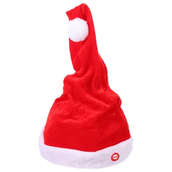 Рождественская музыкальная электрическая шляпа, креативная вечеринка Санта-Клауса, Очаровательные головные уборы Без