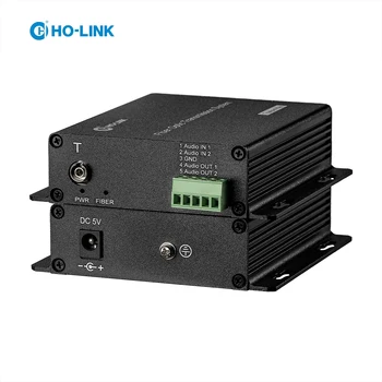 Высококачественный 2-канальный Терминал Phoenix Analgo Audio over Fiber Optic Converter