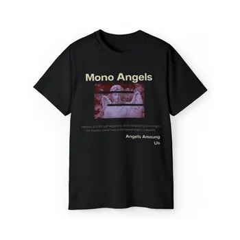 Футболка с изображением Ангела, унисекс, ультра хлопковая футболка Mono Angels
