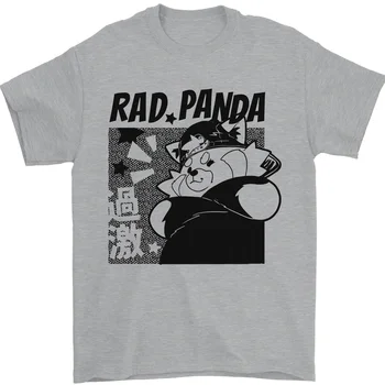 Крутая футболка Rad Red Japanese Panda из 100% Хлопка