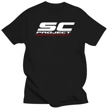 Совершенно Новая Мужская Спортивная футболка Sc-Project Exhaust Gsx-R с круглым вырезом