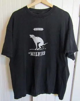 Футболка VTG 2003 20 Years Melvins Band Забавная Классическая черная унисекс S-5XL PE448 с длинными рукавами