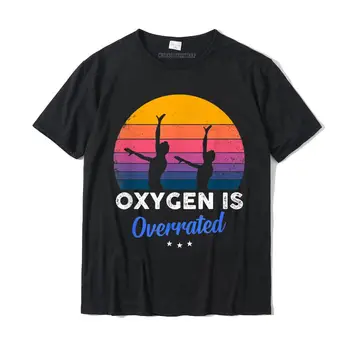 Синхронное плавание, кислород переоценен, забавная футболка, хлопковые футболки для мужчин, футболки с принтом, семейные футболки на заказ