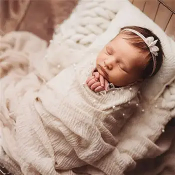 Однотонная детская пеленальная упаковка, реквизит для фотосъемки, одеяла для новорожденных, Аксессуары, детские товары, Хлопчатобумажные пеленальные одеяла для младенцев