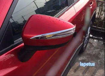 Lapetus Боковые Зеркала Заднего Вида В Полоску, Декоративные Наклейки, Накладка/С Отверстием для Указателя Поворота, Модель Для Mazda CX5 CX-5 2015 2016 ABS