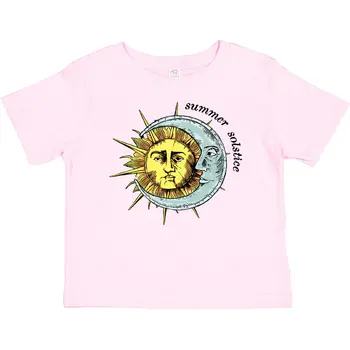 Детская футболка Inktastic Summer Solstice Sun And Moon Mwyjf Wiccan Hippie Naturals