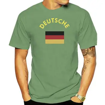 Летняя мода 2022 Горячая Германия Флаг Германии Немецкая Крутая Мужская футболка T-Shirt