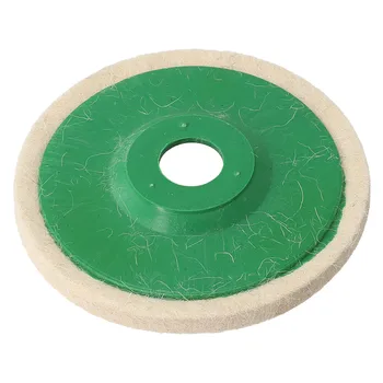 Инструмент для полировки 125 мм, зеленый шерстяной войлочный диск, высококачественный шерстяной полировальный диск, шлифовальный круг, абразив высокого качества
