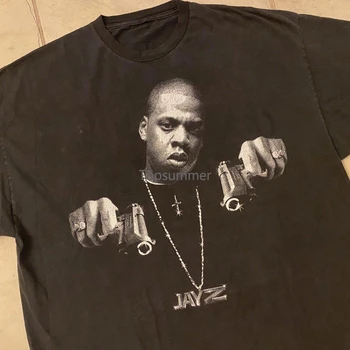 Tommymcbuckets Винтажная Рэп-футболка Jay Z Roc Nation