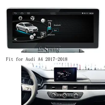 10,25-дюймовый автомобильный медиаплеер Android 8.1 для Audi A4 2017-2018 GPS-навигация, обновленный оригинальный автомобильный экран