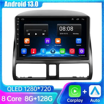 Беспроводной CarPlay Android Авторадио для Honda CR-V CRV 2 2001-2006 4G Автомобильный Мультимедийный GPS DSP 2din авторадио с разделенным экраном
