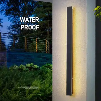 наружный водонепроницаемый светодиодный уличный фонарь мощностью 30 Вт с длинной стеной, лампы для защиты глаз высокой яркости Для украшения внутреннего двора садовой виллы