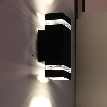 Светодиодный настенный светильник Наружный Водонепроницаемый Ip65 Светодиодный Алюминиевый Наружный Настенный светильник Современный Настенный светильник в скандинавском стиле для помещений