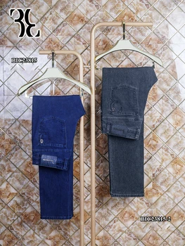 Джинсы BILLIONAIRE SIJITONGDA из хлопка, плотные мужские джинсы 2024Boutique, новая мода, повседневный дизайн с вышивкой, прямые, большой размер 31-40