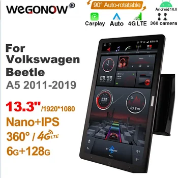 Android 10,0 Собственное Автомобильное радио Auto для Volkswagen Beetle A5 2011-2019 с 13,3 