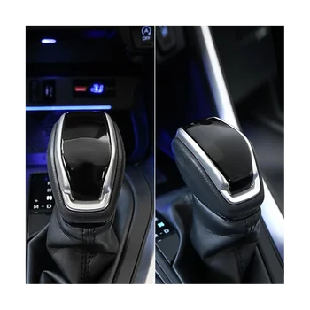 Внутренняя накладка головки переключения передач из АБС для Toyota RAV4 XA50 2019 2020 Для стайлинга автомобилей, Крышки ручки переключения передач D