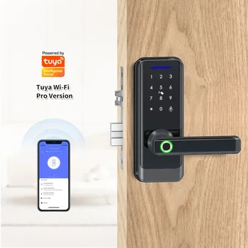 Электронный дверной замок Bluetooth с приложением WIFI Смарт-замок с сенсорным экраном, цифровая кодовая клавиатура сейфа, засов для дома, отеля, квартиры
