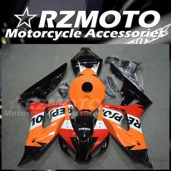Новый комплект обтекателей для мотоцикла ABS, пригодный для HONDA CBR1000RR 2006 2007 06 07, комплект кузова, красный Оранжевый