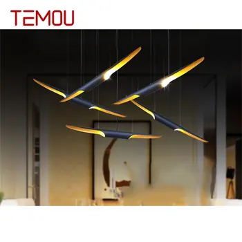 Подвесной светильник TEMOU Postmodern, Креативные Простые светодиодные лампы, светильники для домашней декоративной столовой