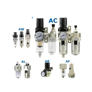 Пневматический фильтр AC3000-03 FRL, комбинация из 3 блоков, воздушные фильтры, регуляторы, лубрикаторы, регулятор давления воздуха в линии