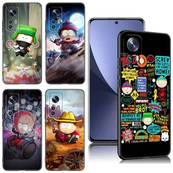Мультяшный Чехол для телефона South Park Для Xiaomi Mi 9 SE 8 10 10T 11 12 13 Lite 9T 11T 12S 12T 13T Pro 5G 11i 12X Черный Силиконовый Чехол