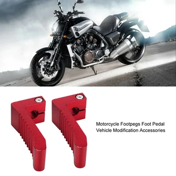 Аксессуары для модификации ножной педали мотоцикла из 2 предметов, подходящие для подставки для колышков 43CC 47CC 49CC (красный)