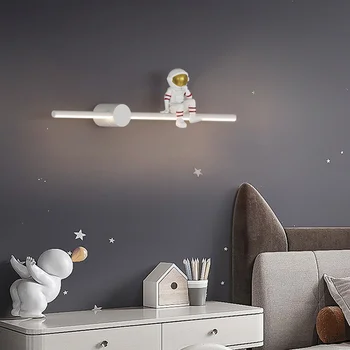Новая Детская Спальня Рядом Со Светодиодными Настенными Светильниками Home Creative Astronaut Boy Walkway Style Decor Для Гостиной Отеля Bright Lustre