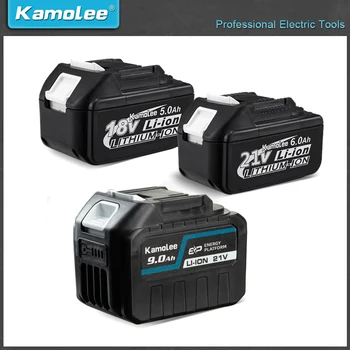 Литий-ионный аккумулятор Kamolee 18V 5000mAh BL1860 Аккумулятор ручной дрели электроинструменты Поддерживают Kamolee tools