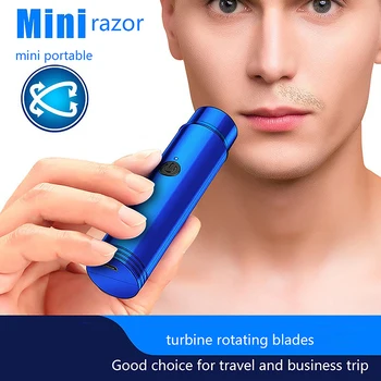 1 комплект мини-электробритвы для мужчин и женщин, перезаряжаемая портативная беспроводная бритва для лица, бороды, триммер для волос, инструмент для удаления волос в бороде