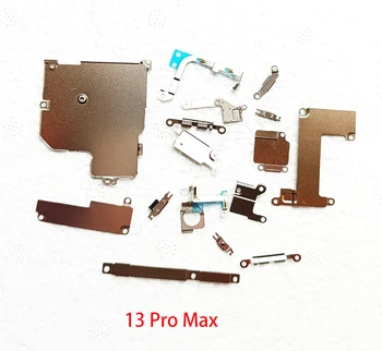 Полный комплект из 10 комплектов, небольшой металлический внутренний кронштейн, защитная пластина для iPhone X XS XR XS 11 12 Mini 13 Pro Max